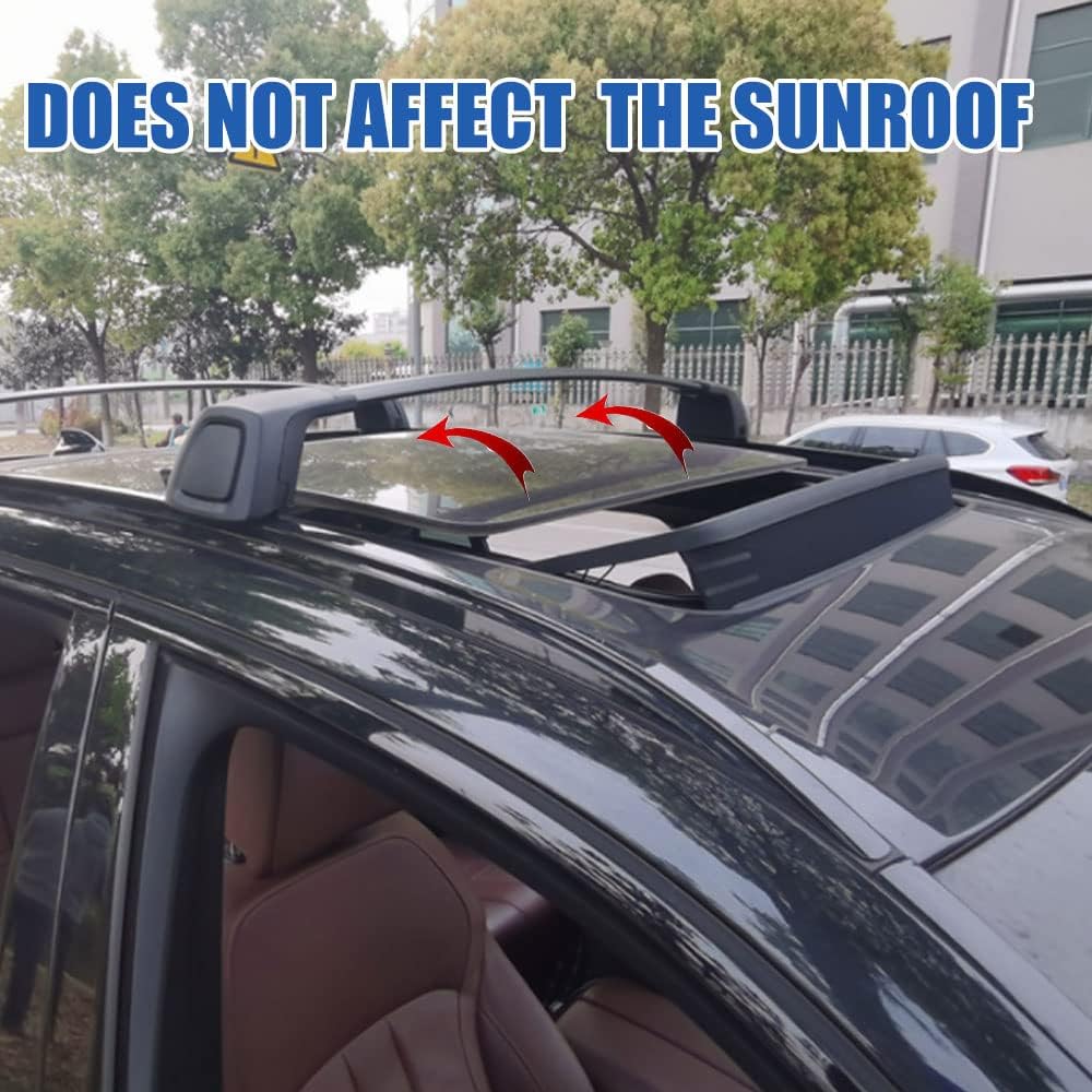 HEKA Cross Bar for Hyundai All New Tucson 2022 2023 Crossbar Roof Rail Rack Accessories (Work with Factory Side Rails)