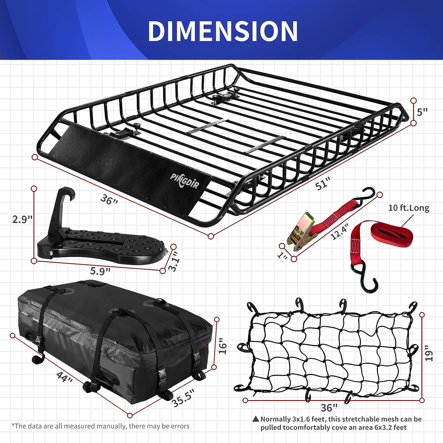 PINGDIR Roof Rack Basket Review - RoofRackReviews.com